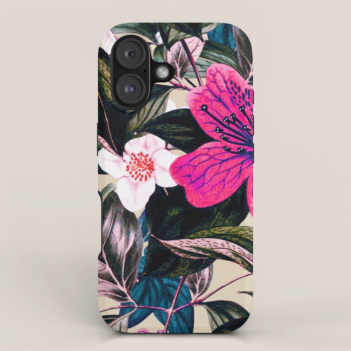 Pattern antique botanical flowers iPhone Case Gallery Image 1