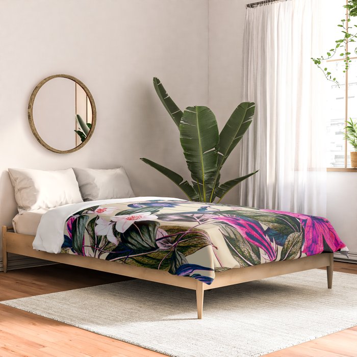 Pattern antique botanical flowers Comforter Gallery Image 2