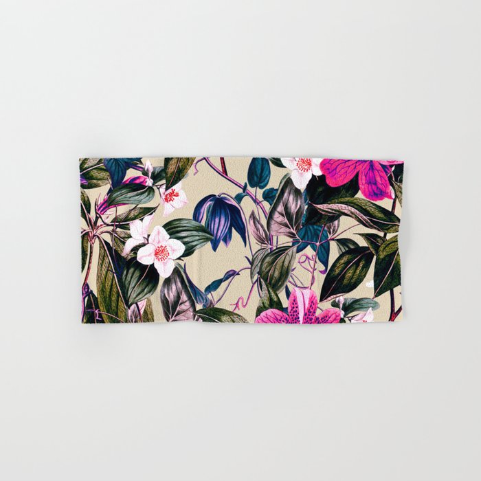 Pattern antique botanical flowers Bath Towel Gallery Image 1