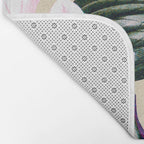 Pattern antique botanical flowers Bath Mat Gallery Image 2