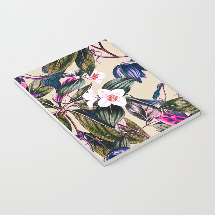 Pattern antique botanical flowers Notebook Gallery Image 3