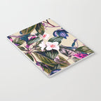 Pattern antique botanical flowers Notebook Gallery Image 3