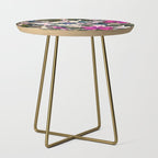 Pattern antique botanical flowers Side Table Gallery Image 1