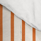 Mid Century Modern Geometric 195 in Navy Blue Orange Comforter Gallery Image 4