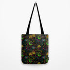 Floral Neon Garden Tote Bag Gallery Image 2