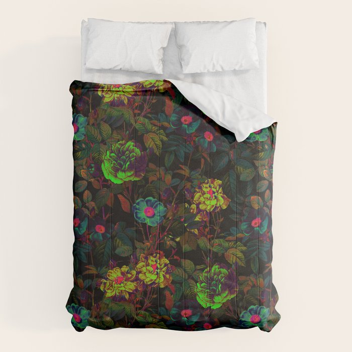 Floral Neon Garden Comforter Gallery Image 6