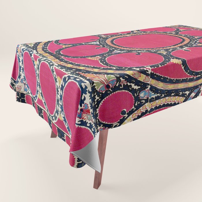 Tashkent Suzani Uzbekistan  Antique Carpet Tablecloth Gallery Image 1
