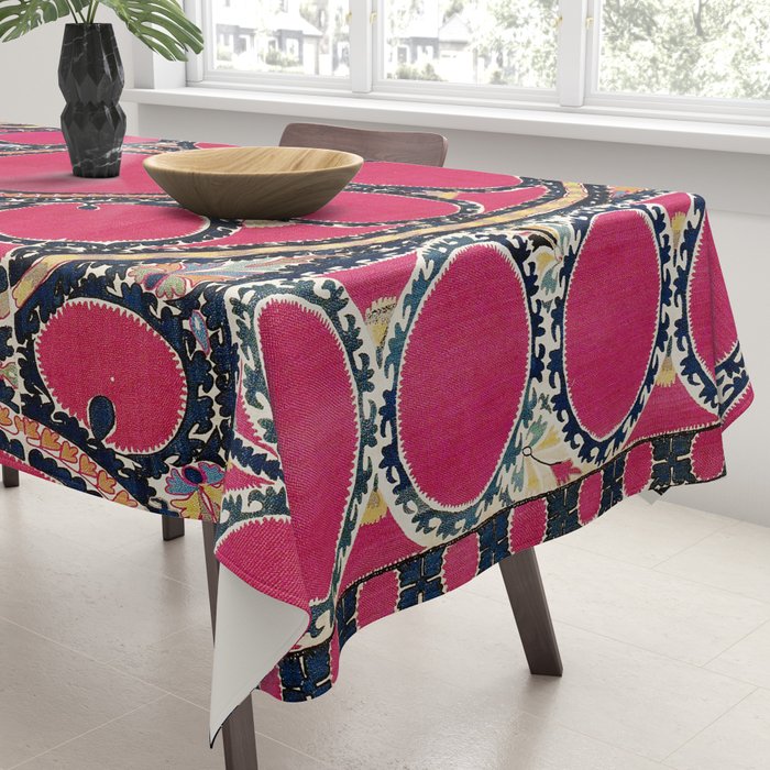 Tashkent Suzani Uzbekistan  Antique Carpet Tablecloth Gallery Image 3
