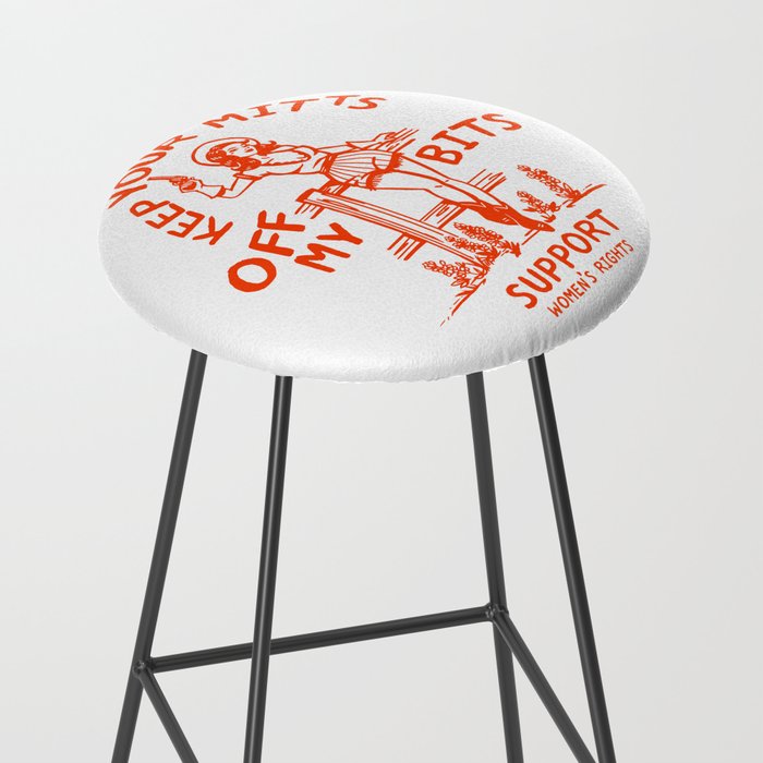 Feminist Quote: Women's Rights & Feminism Cowgirl Stool Gallery Image 2