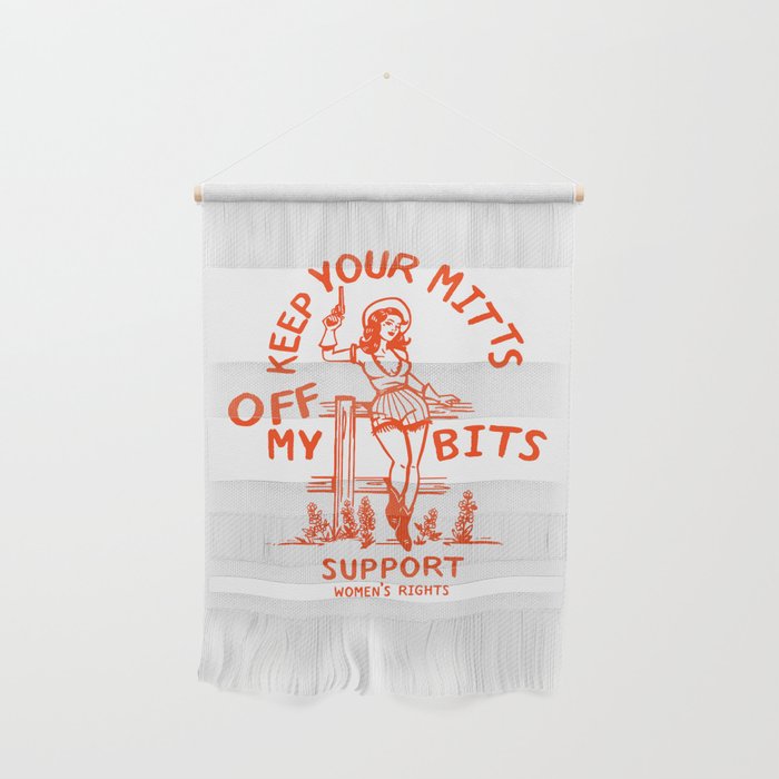 Feminist Quote: Women's Rights & Feminism Cowgirl Wall Hanging Gallery Image 1