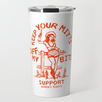 Feminist Quote: Women's Rights & Feminism Cowgirl Travel Mug Gallery Image 1