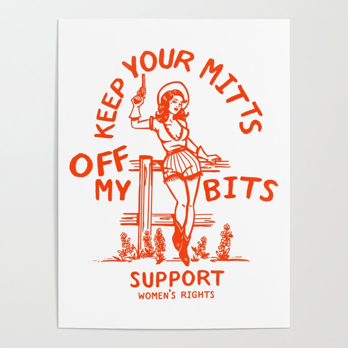 Feminist Quote: Women's Rights & Feminism Cowgirl Poster Gallery Image 4