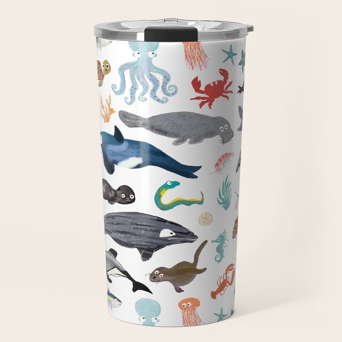 Sea Change: Ocean Animals Travel Mug Gallery Image 1
