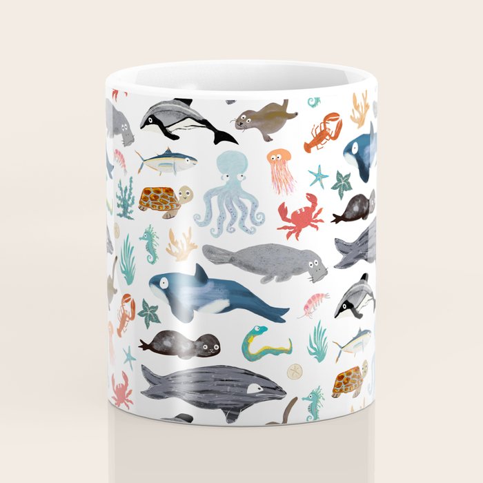 Sea Change: Ocean Animals Coffee Mug Gallery Image 4