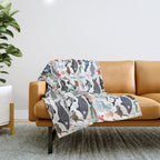 Sea Change: Ocean Animals Throw Blanket Gallery Image 1