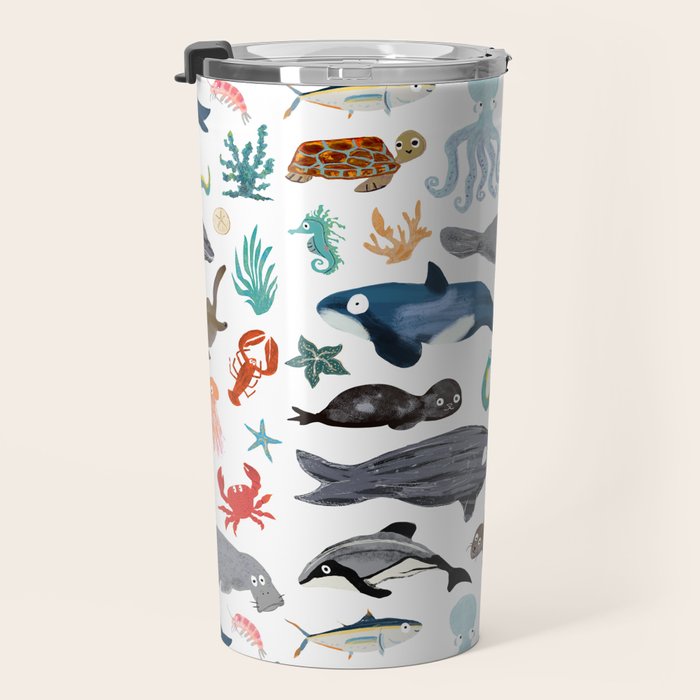 Sea Change: Ocean Animals Travel Mug Gallery Image 3