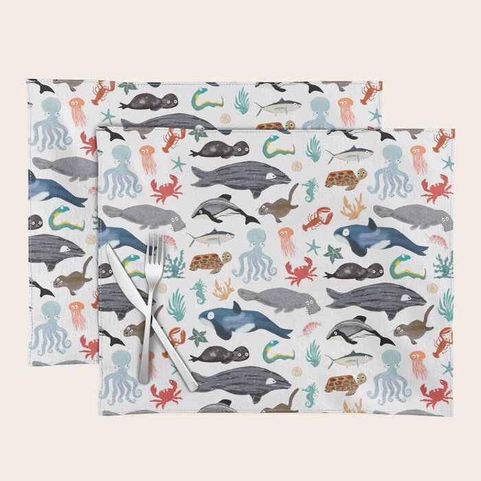 Sea Change: Ocean Animals Placemat Gallery Image 1