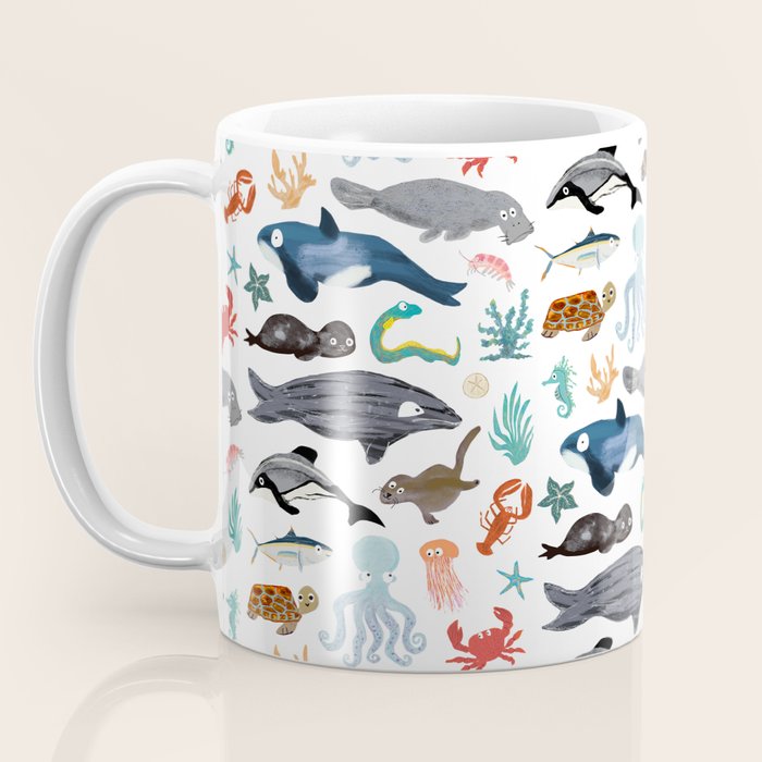 Sea Change: Ocean Animals Coffee Mug Gallery Image 3