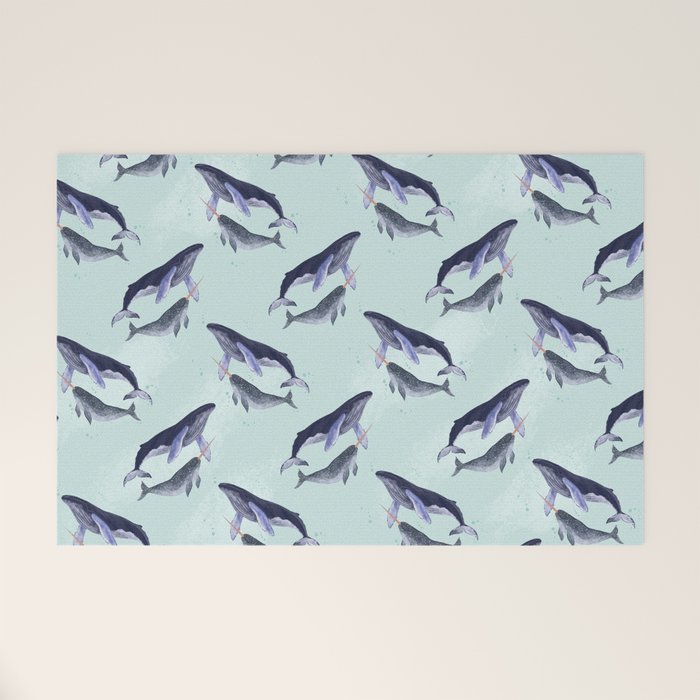 Whales Welcome Mat Gallery Image 1