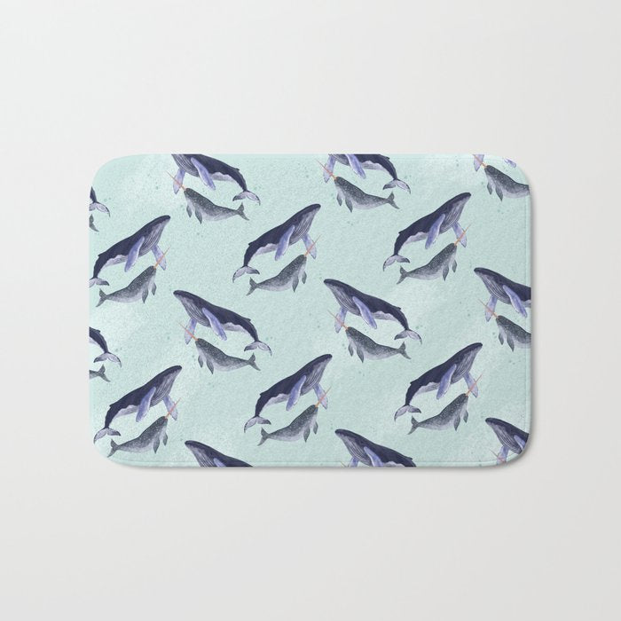 Whales Bath Mat Gallery Image 1