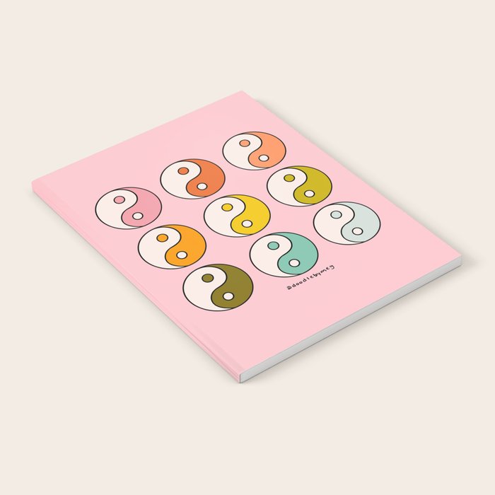 Rainbow Yin Yang Notebook Gallery Image 1