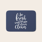 so fresh so clean clean (navy) Bath Mat Gallery Image 1