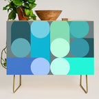 Modern Geometric 87C Credenza Gallery Image 1
