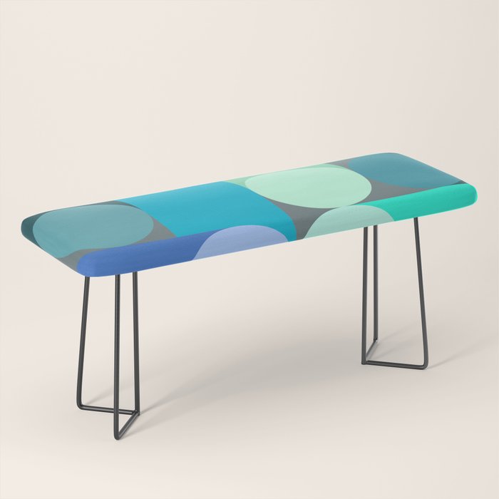 Modern Geometric 87C Bench Gallery Image 1