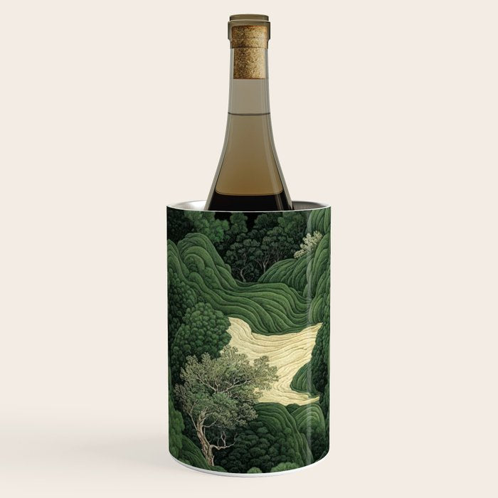 Japanese Wall Art Maximalist Moon Print japandi Art Wabi Sabi Painting Sage Green dopamine decor Wine Chiller Gallery Image 2