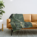 Japanese Wall Art Maximalist Moon Print japandi Art Wabi Sabi Painting Sage Green dopamine decor Throw Blanket Gallery Image 1