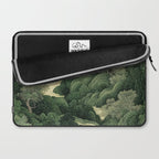Japanese Wall Art Maximalist Moon Print japandi Art Wabi Sabi Painting Sage Green dopamine decor Laptop Sleeve Gallery Image 2