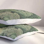 Japanese Wall Art Maximalist Moon Print japandi Art Wabi Sabi Painting Sage Green dopamine decor Pillow Sham Gallery Image 3