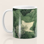 Japanese Wall Art Maximalist Moon Print japandi Art Wabi Sabi Painting Sage Green dopamine decor Coffee Mug Gallery Image 3