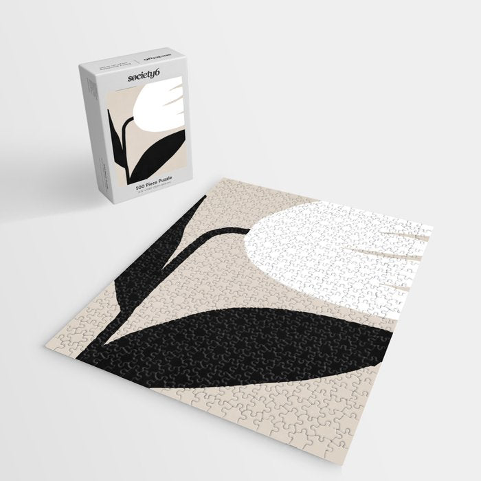 Abstract Flora - neutral Jigsaw Puzzle Gallery Image 2