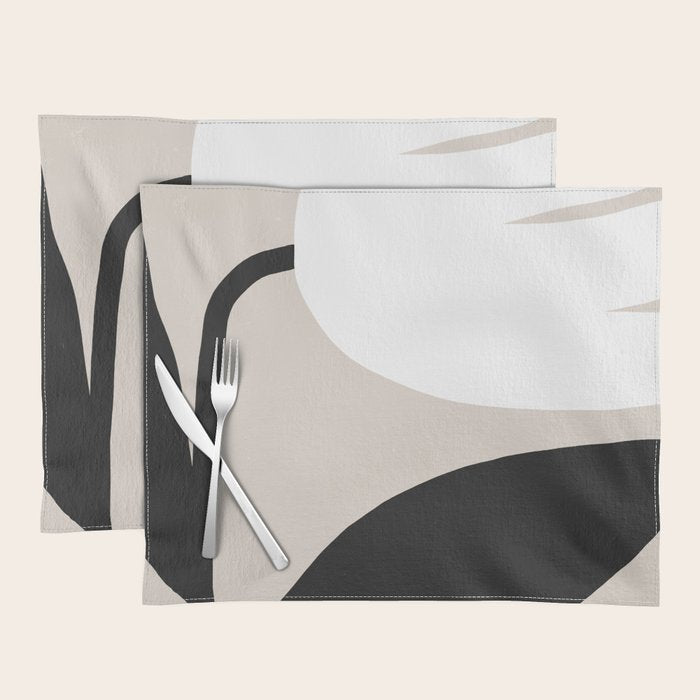 Abstract Flora - neutral Placemat Gallery Image 1
