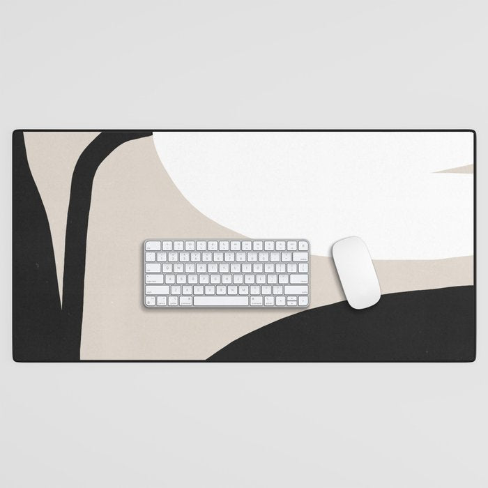 Abstract Flora - neutral Desk Mat Gallery Image 1
