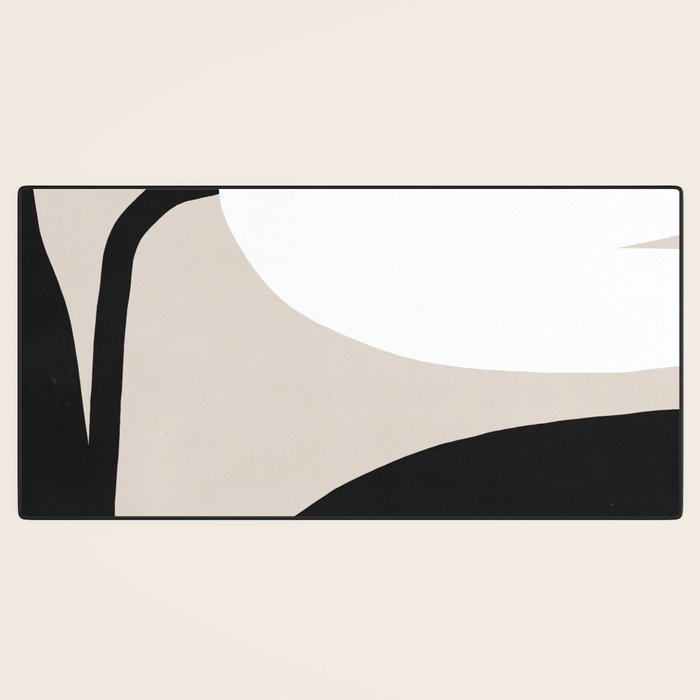 Abstract Flora - neutral Desk Mat Gallery Image 3
