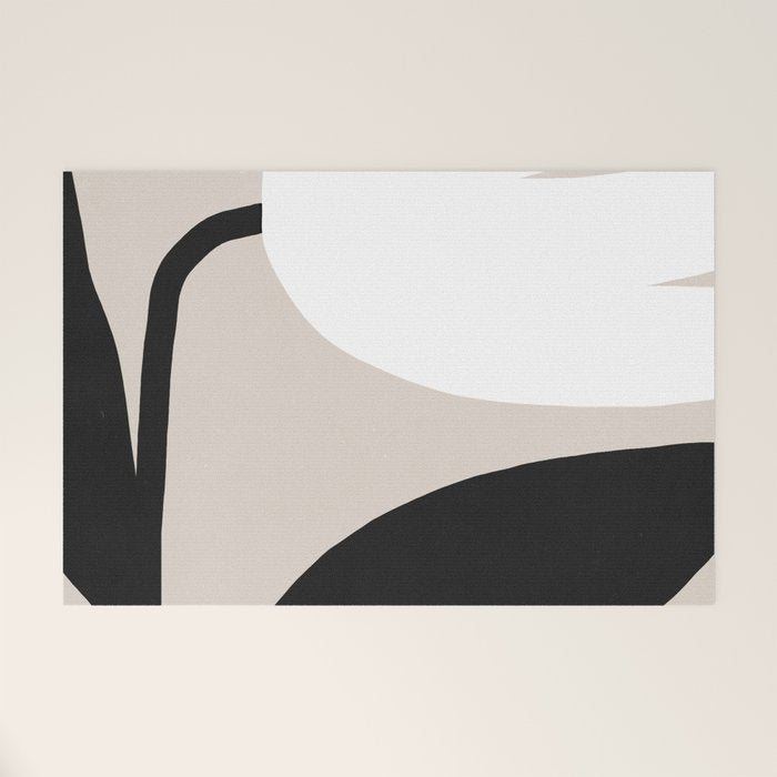 Abstract Flora - neutral Welcome Mat Gallery Image 1