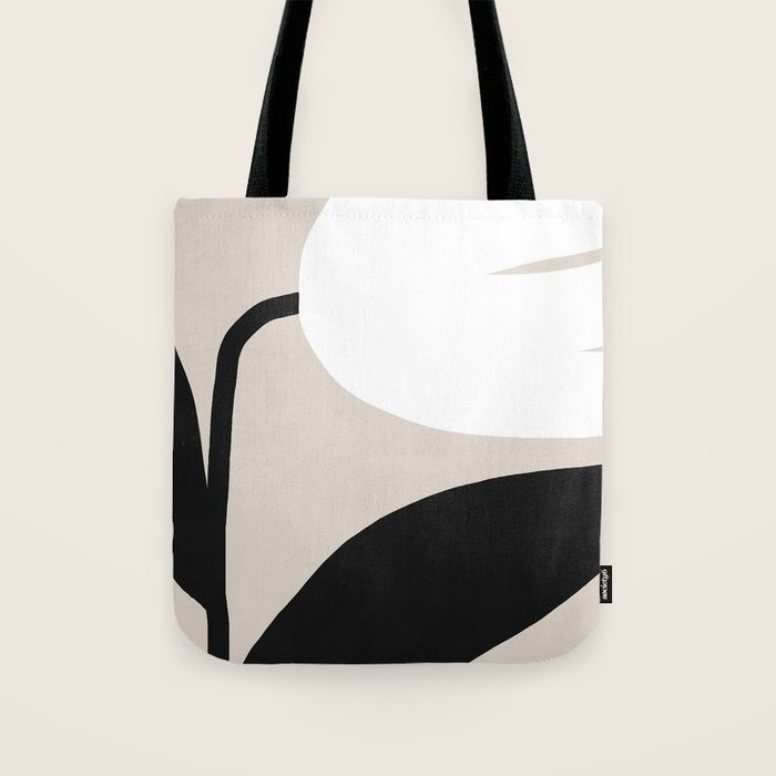 Abstract Flora - neutral Tote Bag Gallery Image 1
