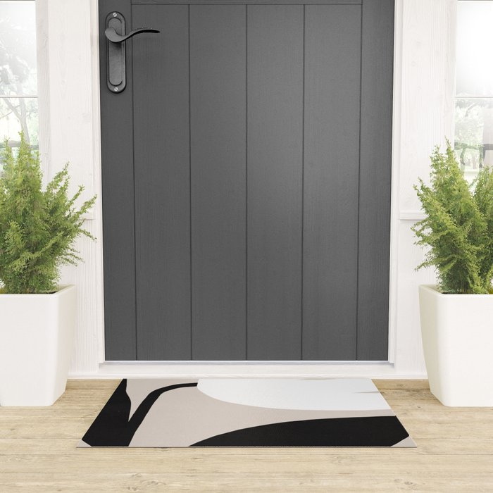Abstract Flora - neutral Welcome Mat Gallery Image 3