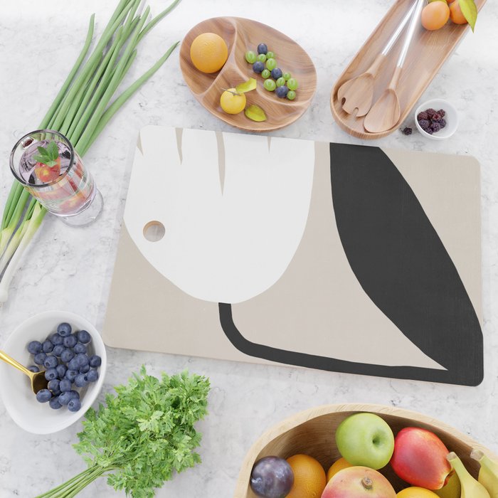 Abstract Flora - neutral Cutting Board Gallery Image 2