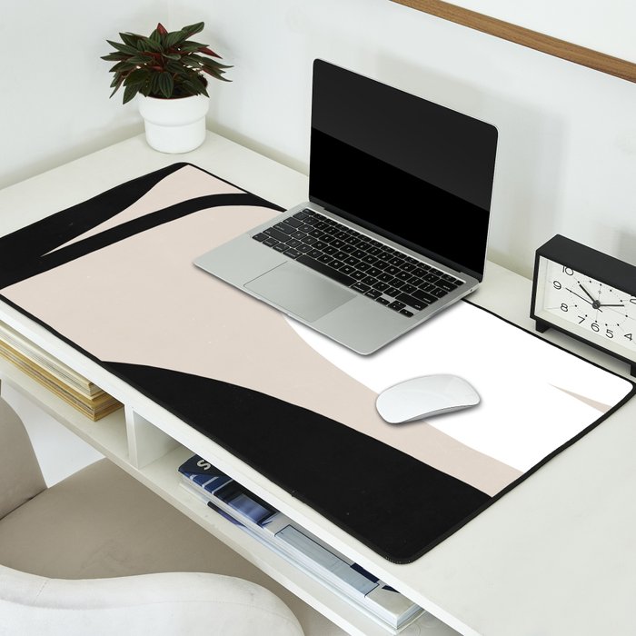 Abstract Flora - neutral Desk Mat Gallery Image 2