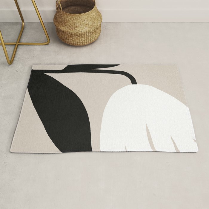 Abstract Flora - neutral Rug Gallery Image 1