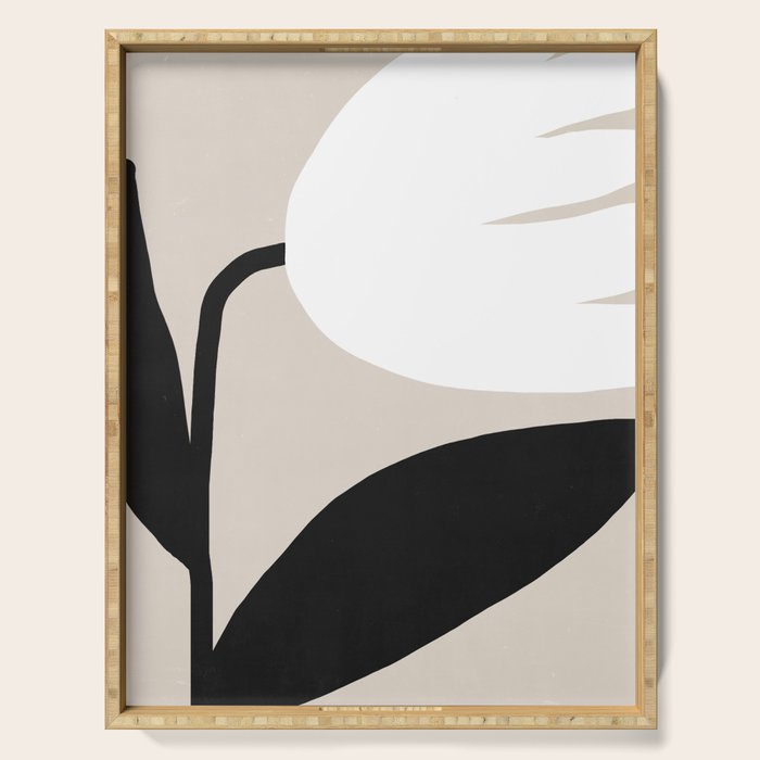Abstract Flora - neutral Serving Tray Gallery Image 1