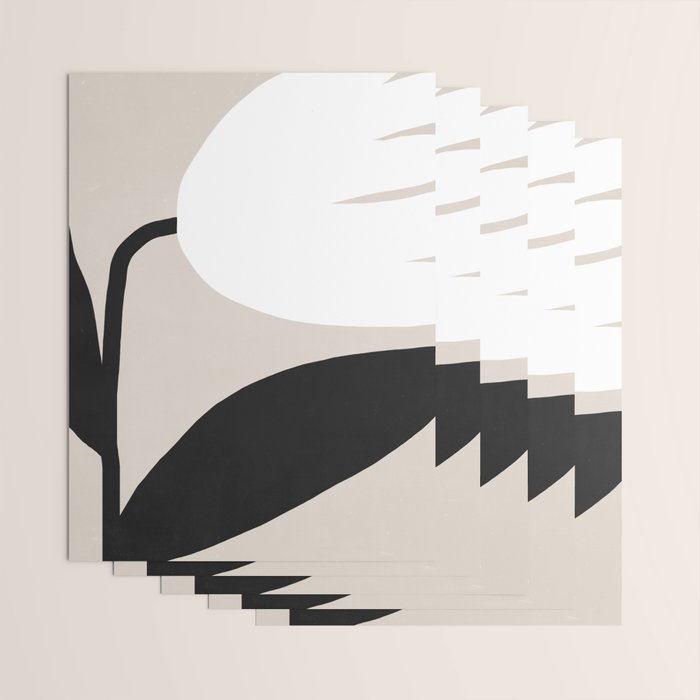 Abstract Flora - neutral Wrapping Paper Gallery Image 3