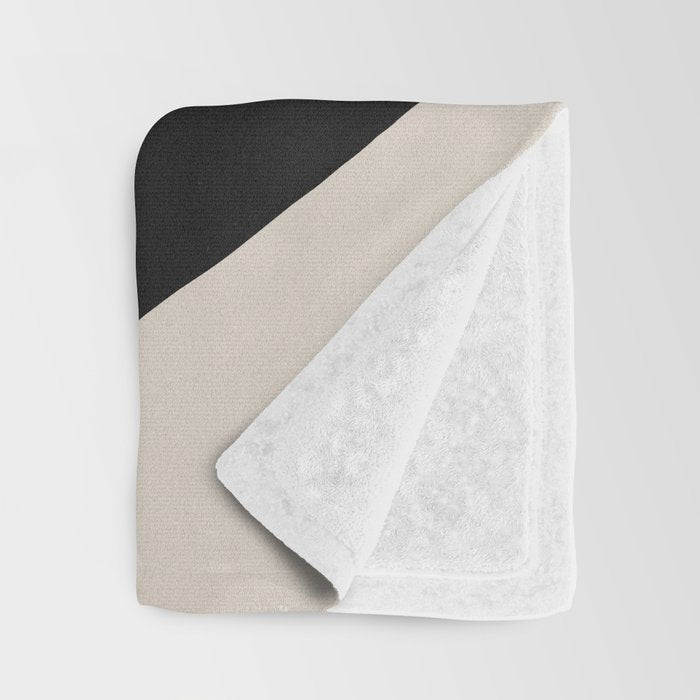 Abstract Flora - neutral Throw Blanket Gallery Image 3