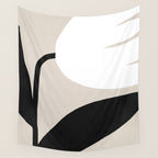 Abstract Flora - neutral Wall Tapestry Gallery Image 4
