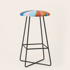 Camryn, rainbow leaf Stool Gallery Image 1