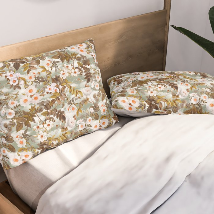 Vintage Garden XIV Pillow Sham Gallery Image 2