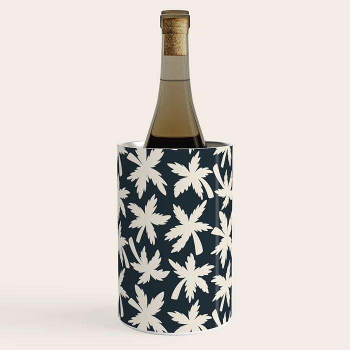 Palm Trees - Black and White  Wine Chiller Gallery Image 1